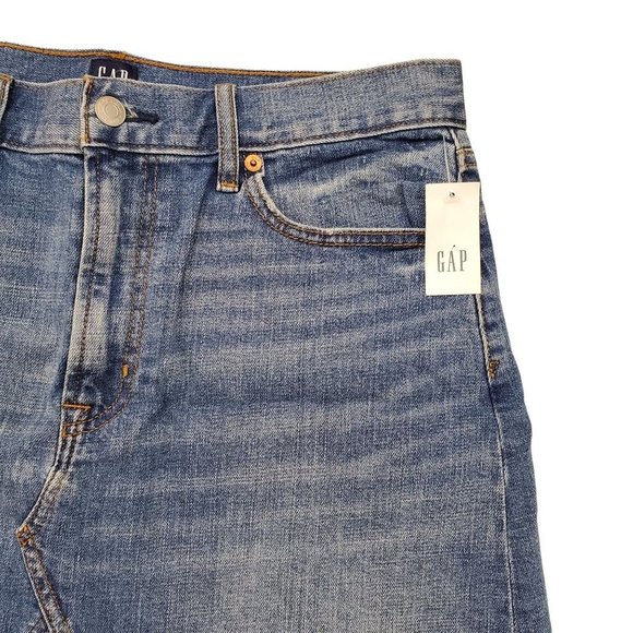 Gap  Mini Medium Indigo Blue Jeans Skirt - Picture 5 of 9